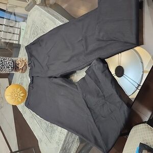 MASSIMO DUTTI MEN'S WOOL DRESS PANTS CHARCOAL GRAY 32